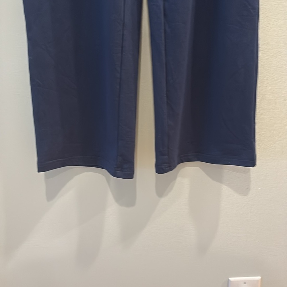 NEW -DIBAOLONG Womens Yoga Pants Wide Leg - Size XL.  Navy Blue - Picture 7 of 11